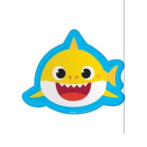 Baby Shark Dance Pinkfong Cartoon Birthday Party 10" Shaped Paper Dinner Plates